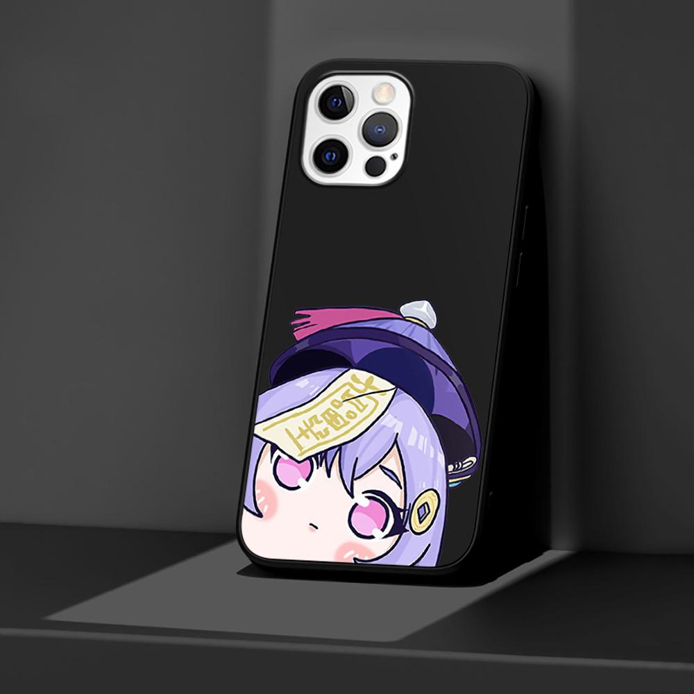 

Чехол для телефона Apple iPhone 14 11 13 Pro Max 12 Mini XR 7 8 + SE 2020 XS 6 6s Plus 5 5s Genshin Impact аниме милый силиконовый чехол iPhone 6(6s)