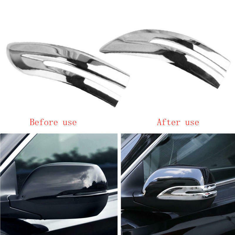 2Pcs Chrome Rearview Side Mirror Stripe Cover Trim For Honda CR-V CRV 2017--M53K