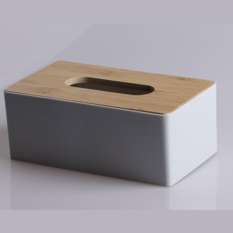 Japanese Style Plastic Tissue Box Creative Wooden Cover Paper Box Minimalist Paper Box For Hotel Bathrooms Restaurant Tissue Box