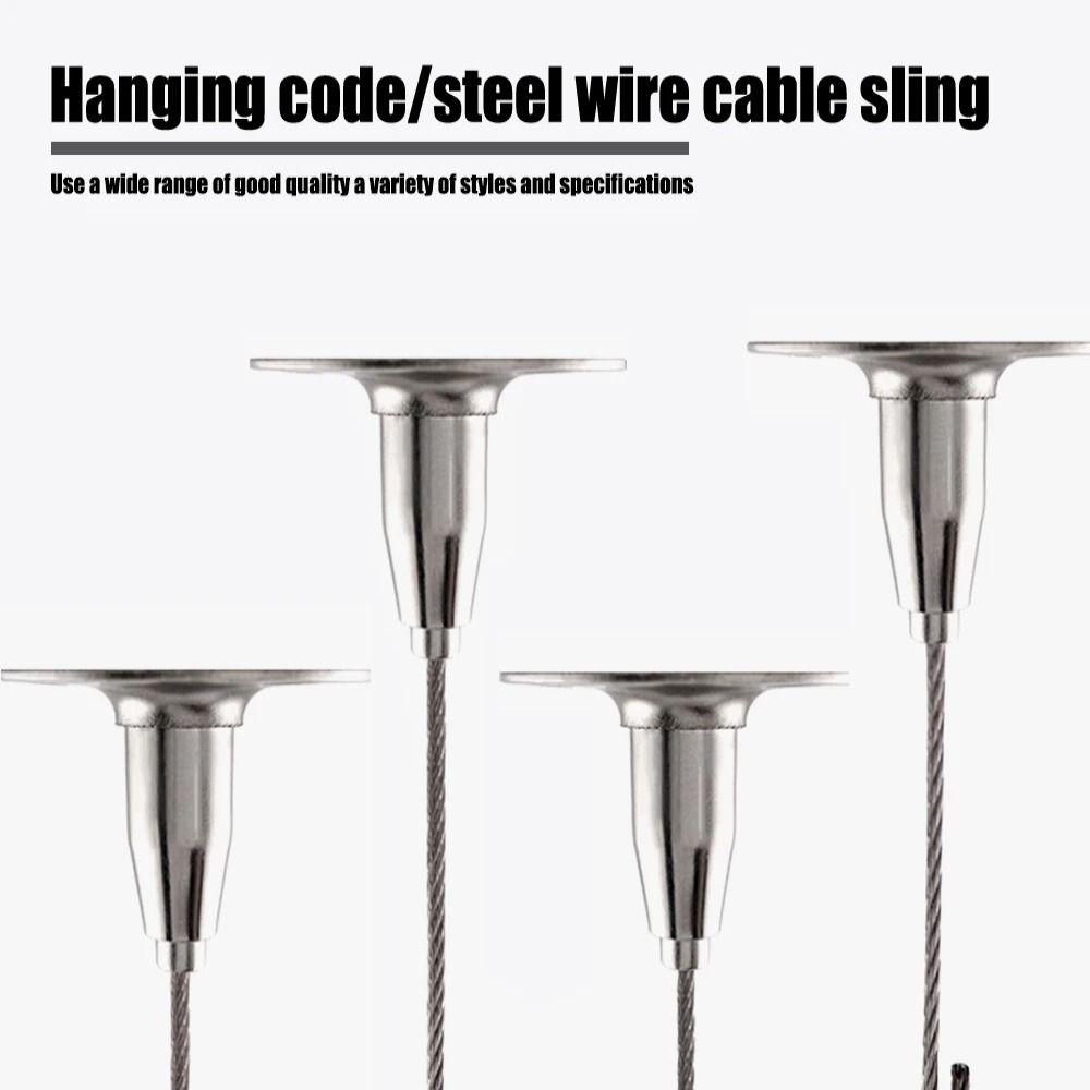 Adjustable Ceiling Sign Hanger Wire 0.5/1/2/3m Hanging Cable Wire Advertising Board