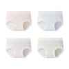 Nanjiren Women's Underwear, 10A Antibacterial Mulberry Silk Crotch Mid-Rise Silky Modal Seamless Triangle Panties, 4-Pack, Size L