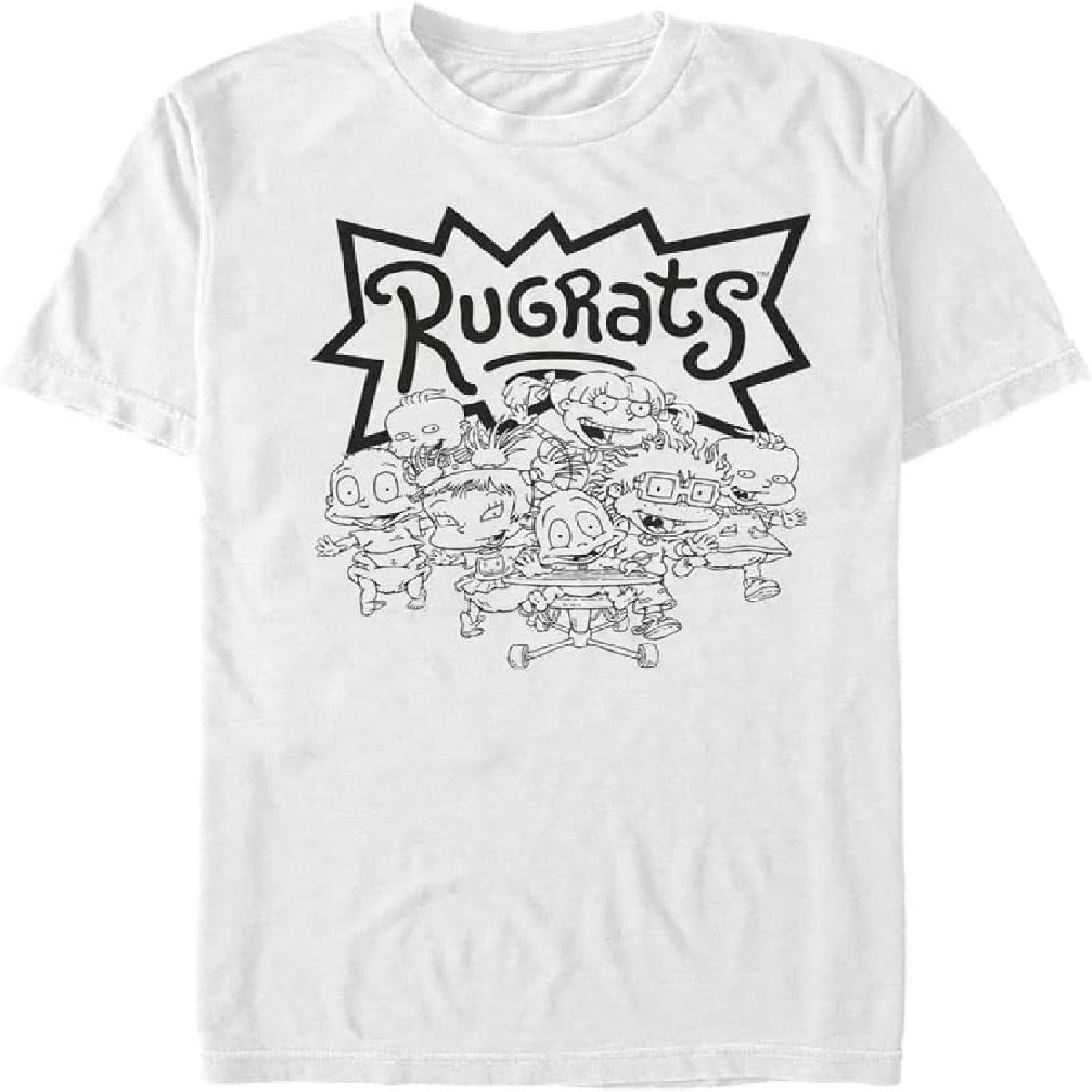 Мужская футболка Nickelodeon Большого размера Rug Rats с контурным рисунком S