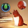 Cat-Shaped Night Light with Aromatherapy Bedside Table Lamp with Sound Function Rechargeable Soft Warm Glow Decorative Figurine Gift for Home Office