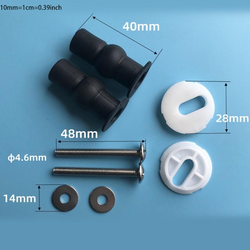 1 Paar Universele Toiletdeksel Schroef Toilet voor Zitting Bevestigingsschroeven Expansieschroef Kit Toilet Connector Moeren Accessoire