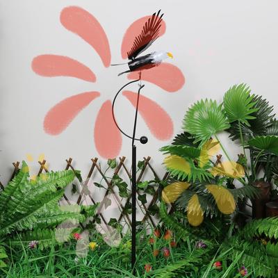 Wind Spinners Eagle Stakes Iron Wing Flapping Eagle Pinwheel Lawn Ornaments Crafts Garden Art Decor for Garden Patio Yard