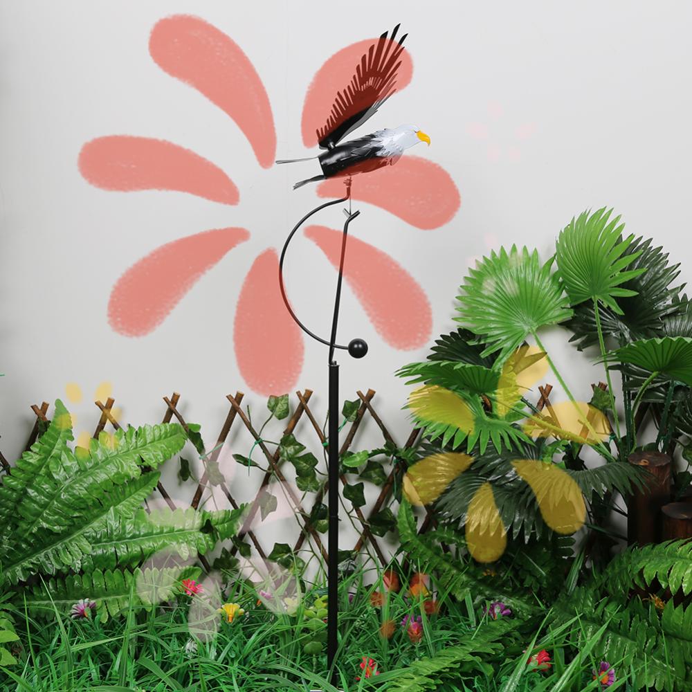 

Wind Spinners Eagle Stakes Iron Wing Flapping Eagle Pinwheel Lawn Ornaments Crafts Garden Art Decor for Garden Patio Yard China Mainland