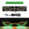 Truck Devil's Eye Light RGB Dynamic Demon Eye Decorative Light Led Display Light for Motor Vehicle Decor Pixel Panel Windshield
