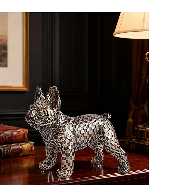 Modern Minimalist Mosaic Cat Figurine for Home or Office Decor