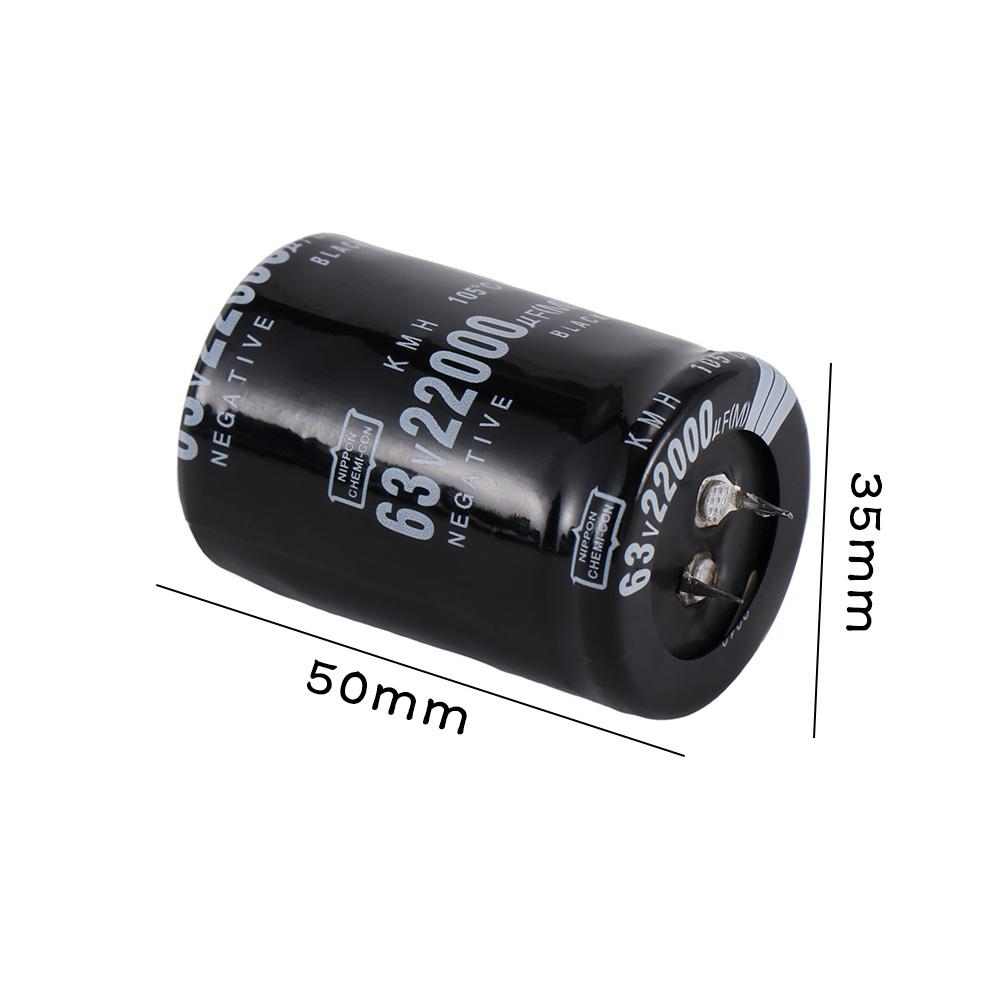 Aluminum Electrolytic Inline Capacitor Electrolytic Capacitor 63V 22000UF Amplifier Sound