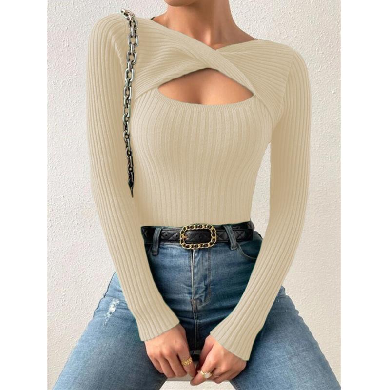 Fashion Fall Casual Womens Yyfs Winter Solid Color Print Long Sleeve Sweaters