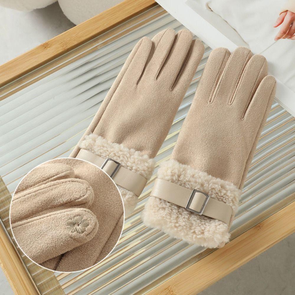 Windproof Women Fleece Gloves Thickened Cycling Mittens Women's Winter Gloves  Female/Girls Gift