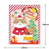 Hallmark Greeting Card Print Music Box Card Moving Santa Cat 846312