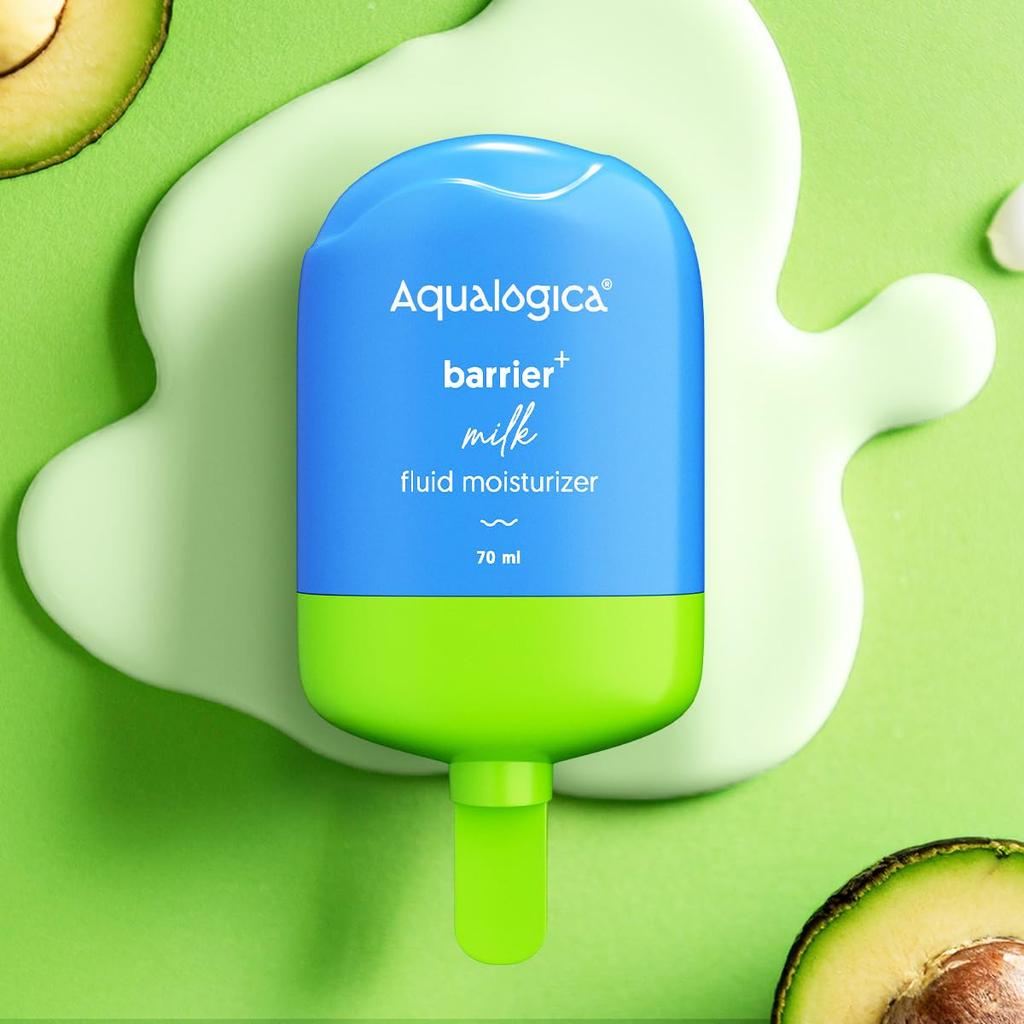 Aqualogica 5 Barrier+ Milk Fluid Moisturizer 70 Ml Pack of 1 Lightweight Hydrating Repairing Skin Barrier