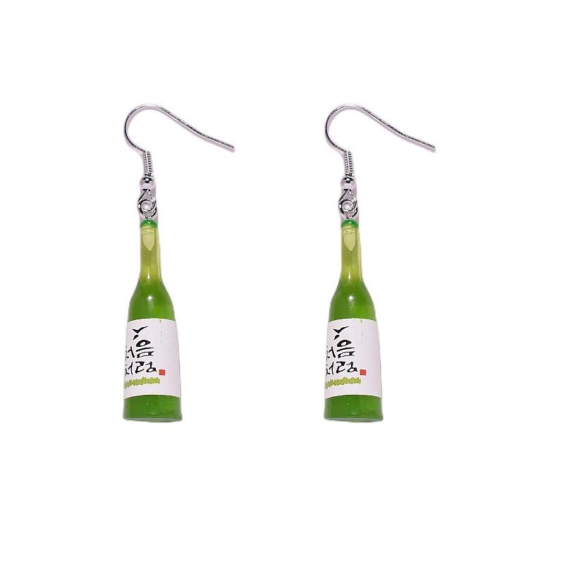 Resin Flower Bear Earrings - European & American Style