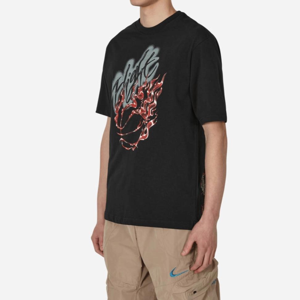 Air Jordan x Travis Scott Flight Grafické tričko Černé Pánské topy DO4101-010