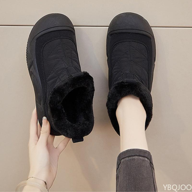 Autumn and Winter Fashion with Plush, Thick and Warm Women's Boots Thick Sole Height Increasing High Top Snow Boots for Women