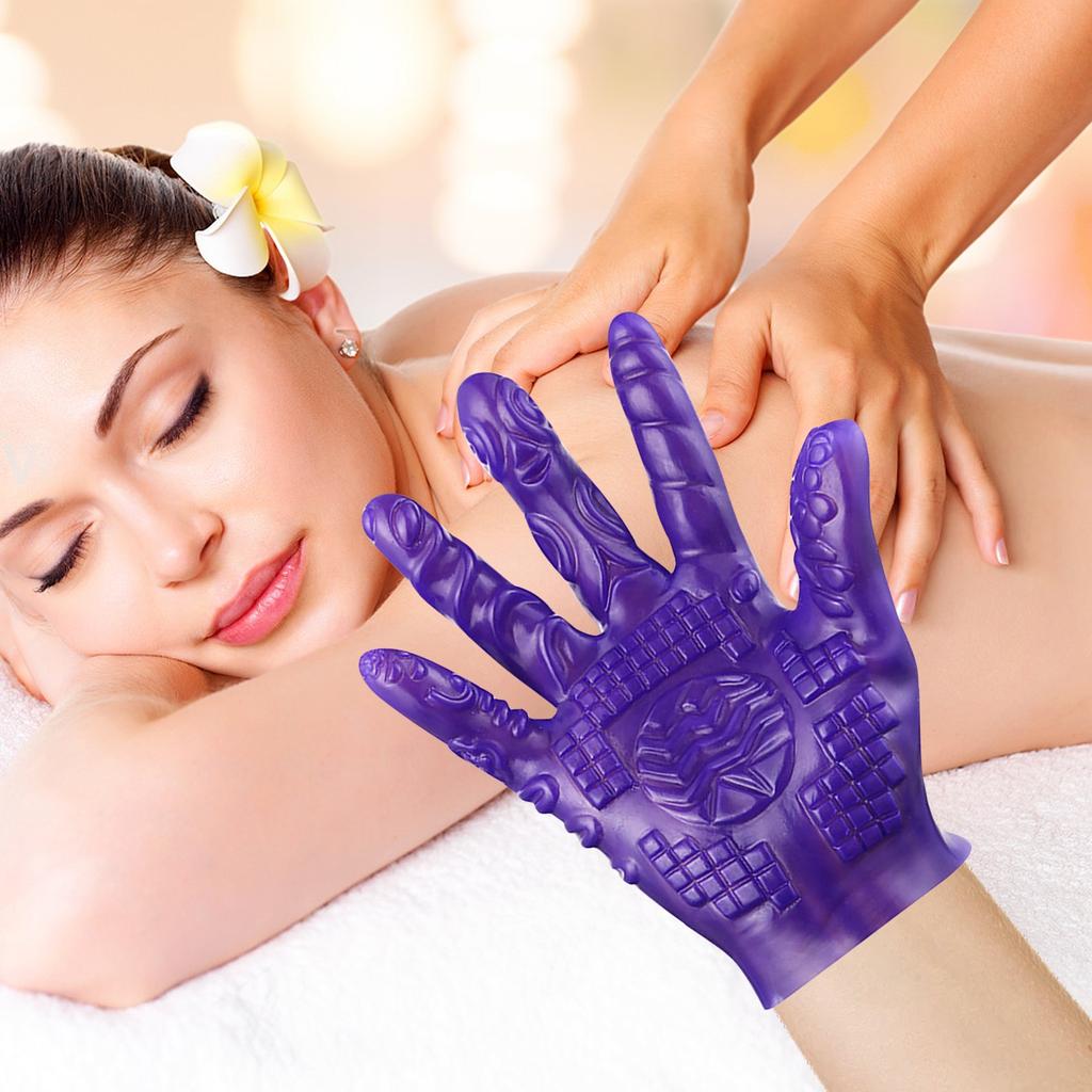 Textured Massage Glove, Finger Covers For Erotic Massage Of The Clitoris & Vaginal And Fisting