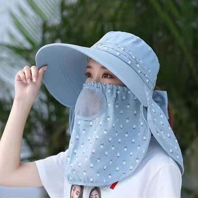 Mother Sun Hat Big Brim Hiking Caps Women Sun Hat With Neck Flap Bucket Hat Summer UV Protection EMA
