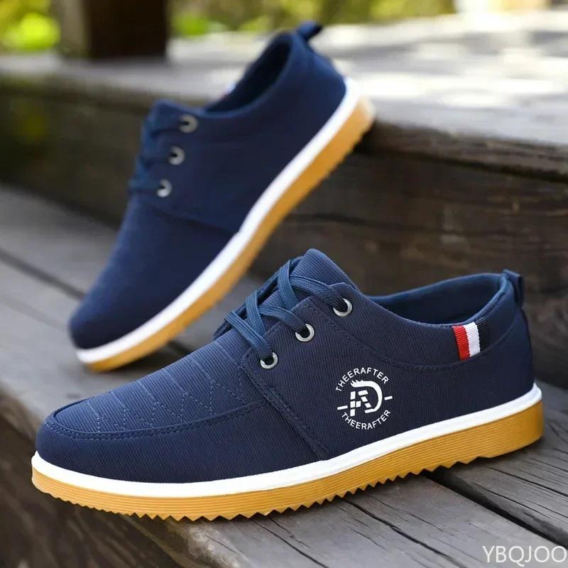 Man Canvas Shoes Fashion Platform Sneakers for Men Casual Walking Breathable Shoes Male Loafers Zapatillas Hombre 2026