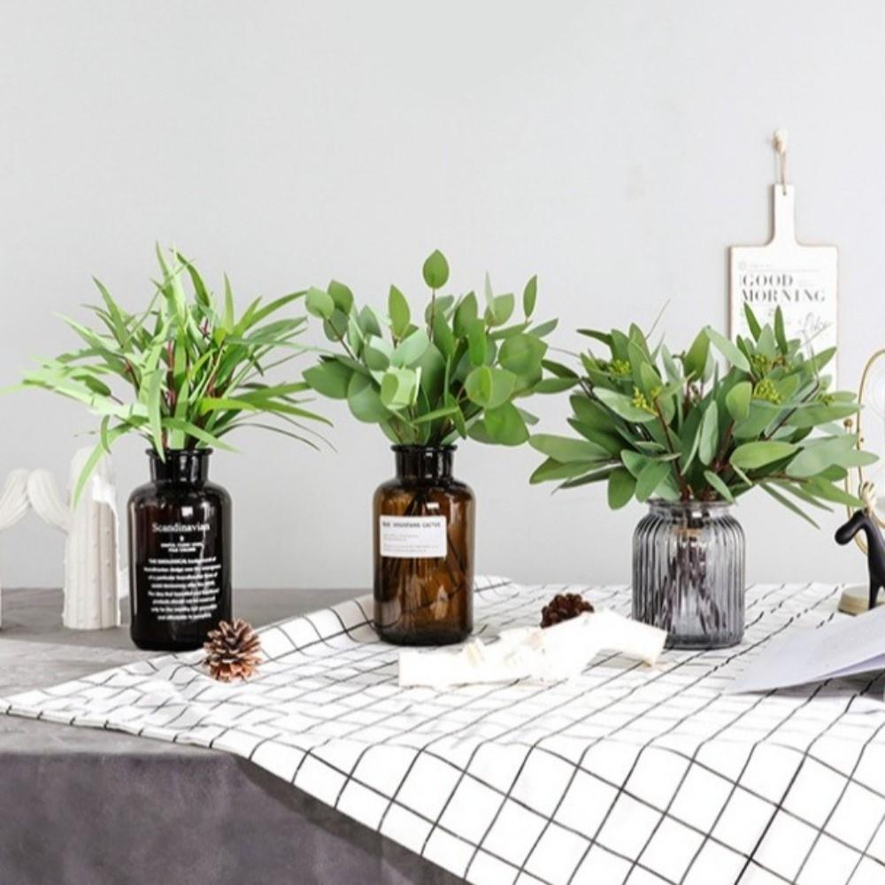 3D Printing Artificial Eucalyptus Leaf Green Leaves Fake Plants  Home Office Decor