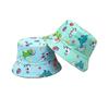Frühlings- und Sommer-Polyester-Cartoon-Dinosaurier-Print-Eimerhut Outdoor-Reise-Sonnenhut für Jungen und Mädchen 99
