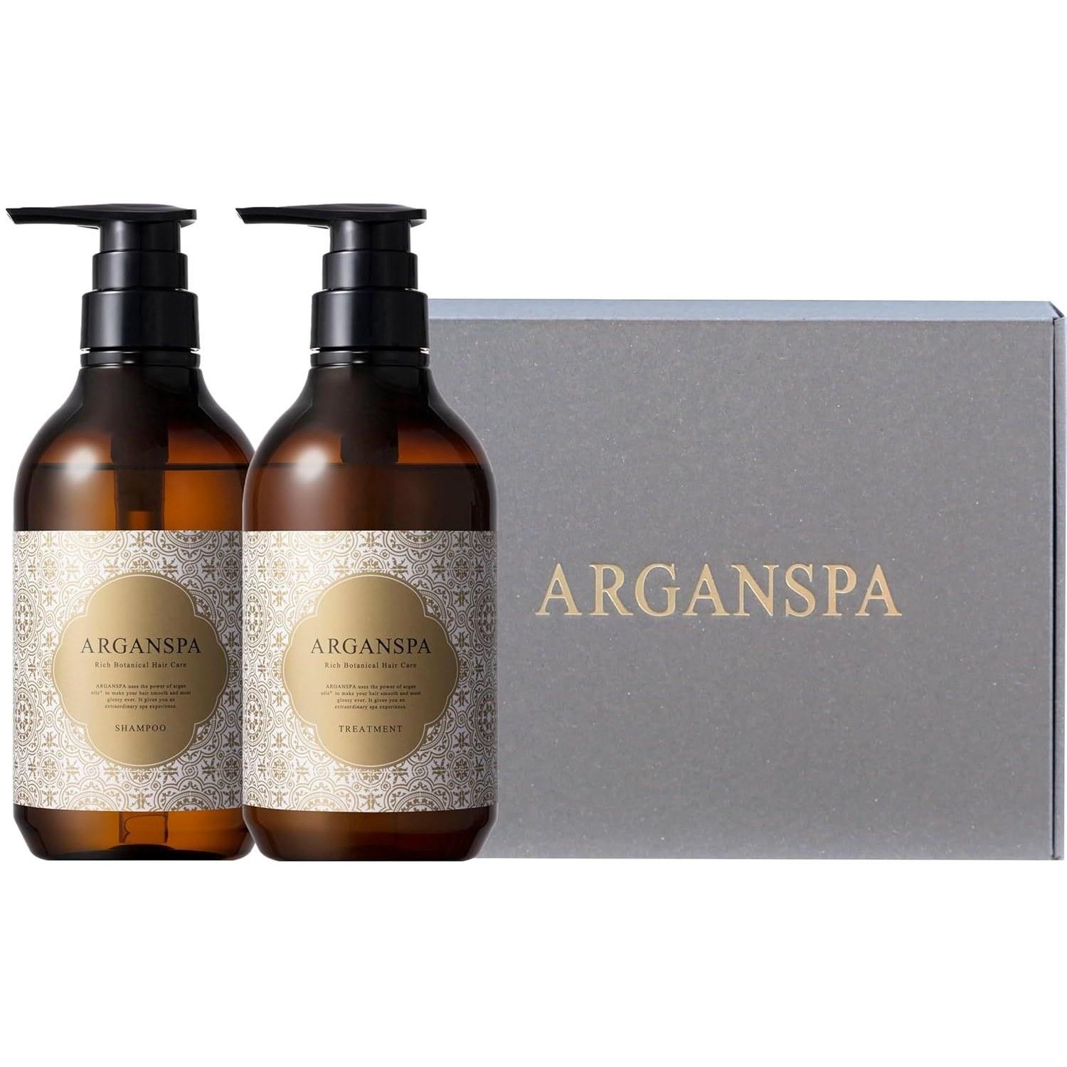 ARGANSPA Shampoo Treatment (Gift Set) Salon Exclusive Damage Repair Intensive Head Spa Oriental Herb Fragrance
