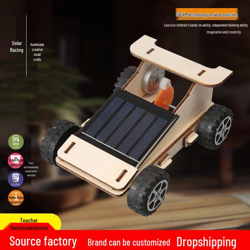 DIY Solar-Powered Car Science Kit for Kids: New Energy Technology Set