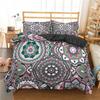 Bohemian Mandala Duvet Cover Set Hippie Twin Full Queen King Bedding Set Polyester Ethnic Floral Quilt Cover with 2 Pillowcase