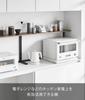 Yamazaki Tower Kitchen Countertop Shelf, Black, W90 X D18.3 X H46.7cm (including Screws), No Drilling Required, Display Shelf, Wall Shelf, Model 1693