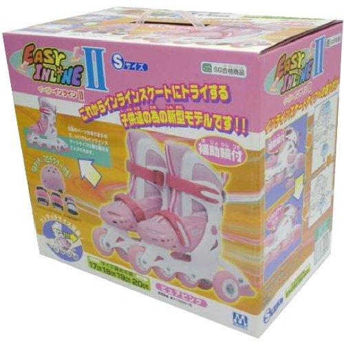 Maruka Easy Inline II, Small, Pure Pink, Toy, Sports, Ages 3+, Removable Training Wheels, 186602