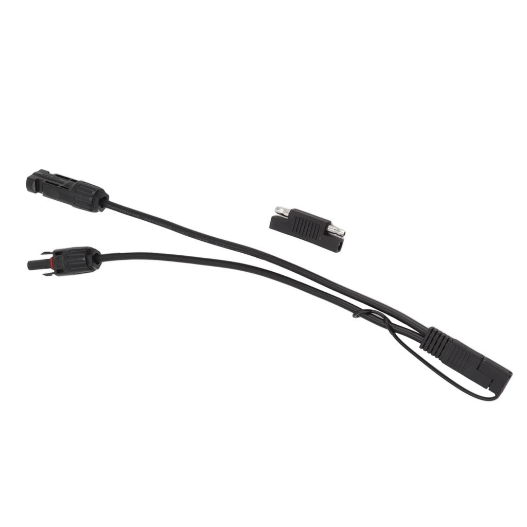 10AWG Solar Panel to SAE Adapter Cable SAE Solar Extension Cable for Automobiles Motorcycles 0.35m
