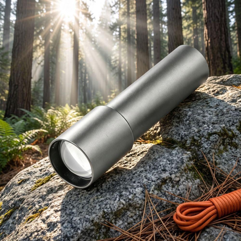 Waterproof Telescopic Zoom Flashlight Rechargeable White Laser Flashlight Home