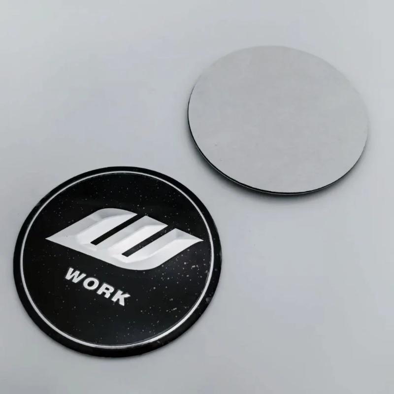 4pcs 45mm 50mm 56mm 65mm W Work Logo Badge Car Stickers for Car Wheel Center Caps Emblem Rim Hubcaps Cover Replace Accessories