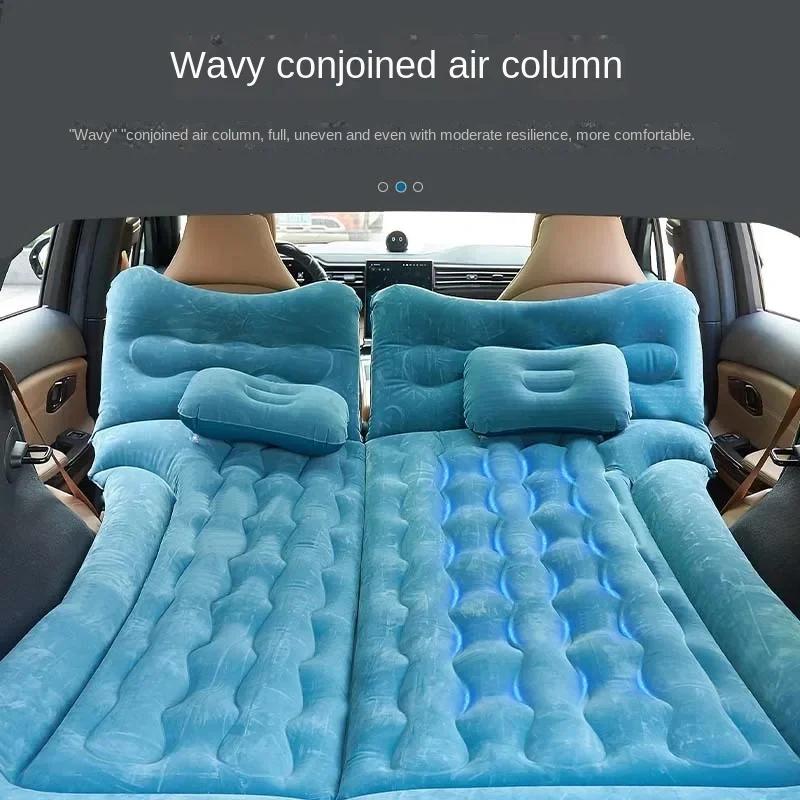 Car Travel Inflatable Bed  Auto Rear Seat Trunk Universal Mattress Air Bed Supplies For Travel Camping Family Outing SUV