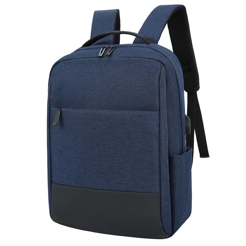 

Cross-border Water-Resistant Large Capacity Casual Backpack for Men and Women синий