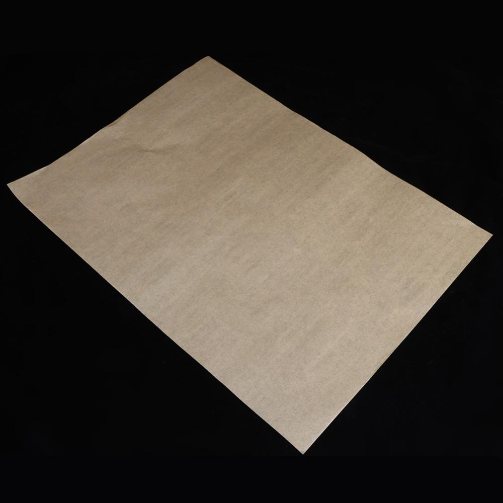 100pcs Brown Parchment Paper Sheets Non-Stick Surface Steaming Paper Barbecue Steaming Cooking