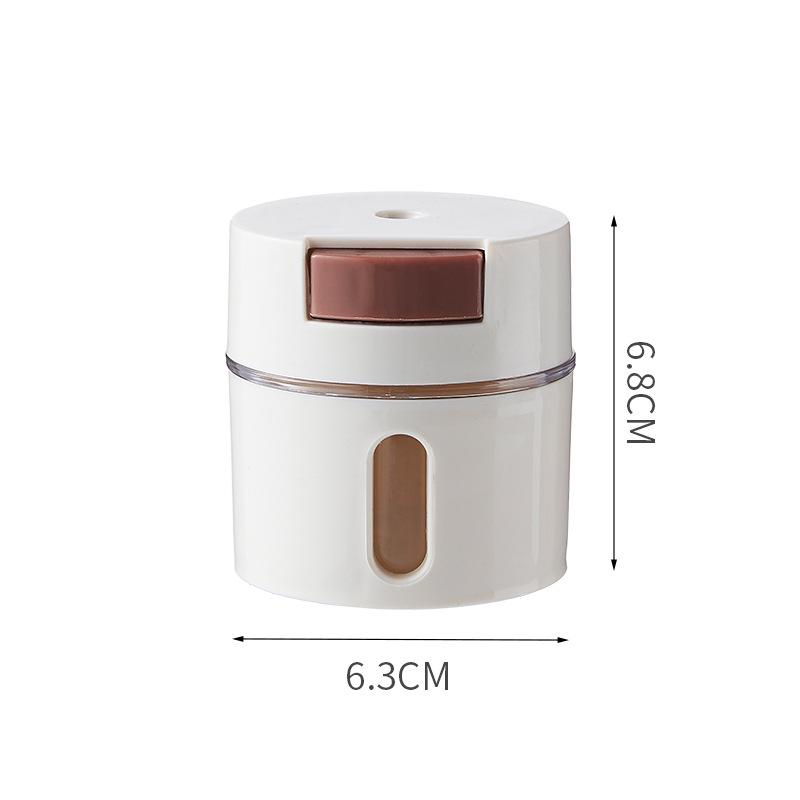 Wall-Mounted Magnetic Seasoning Box & Jar Set with Quantitative Salt Control