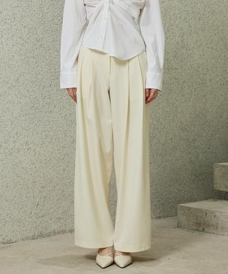 Alikim Tomo Wide Slacks / Ivory