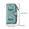 Beer Festival Waitress Long Zipper Wallet, Large Capacity Card Holder, Unisex Clutch Bag, Fashionable Zipper Coin Purse, Suitable for Daily Use, A