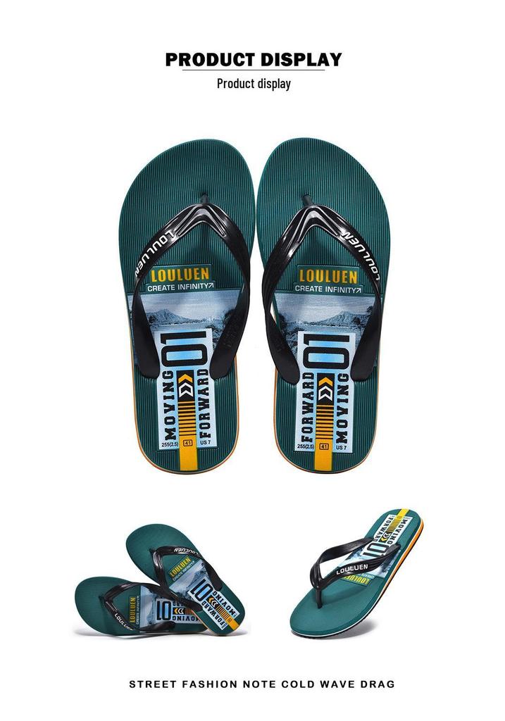 Men's Trendy Non-Slip Flip-Flops for Home and Beach - 2025 Summer Collection