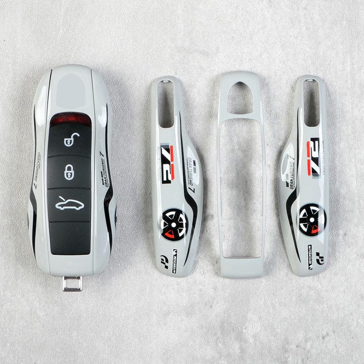 Cement Gray Key Shell for 72-Key Porsche: Macan, Cayenne, Panamera, 718