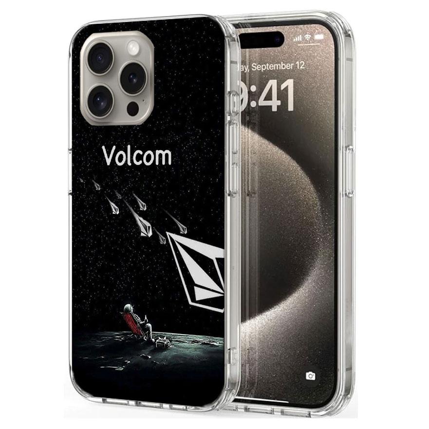 Volcom Logo Phone Case For iPhone 16 15 17 Pro Max 17Air 16E 14 Plus 13 12 Mini 11 Pro X XS XR Apple Clear Cover TPU Cute