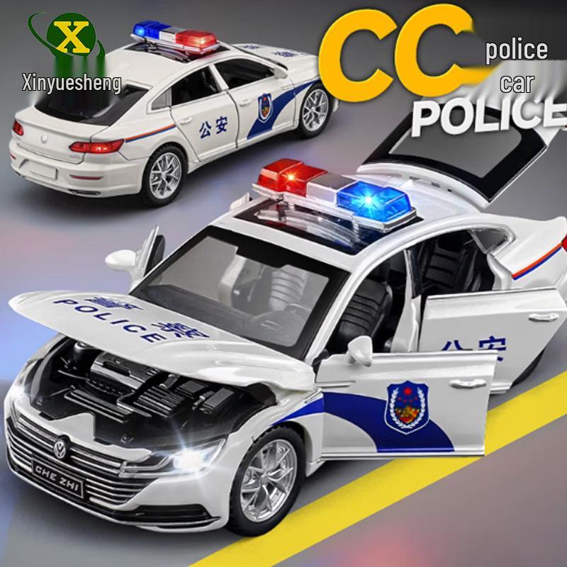 Модель игрушечная литая из металла Volkswagen CC Полицейская машина
