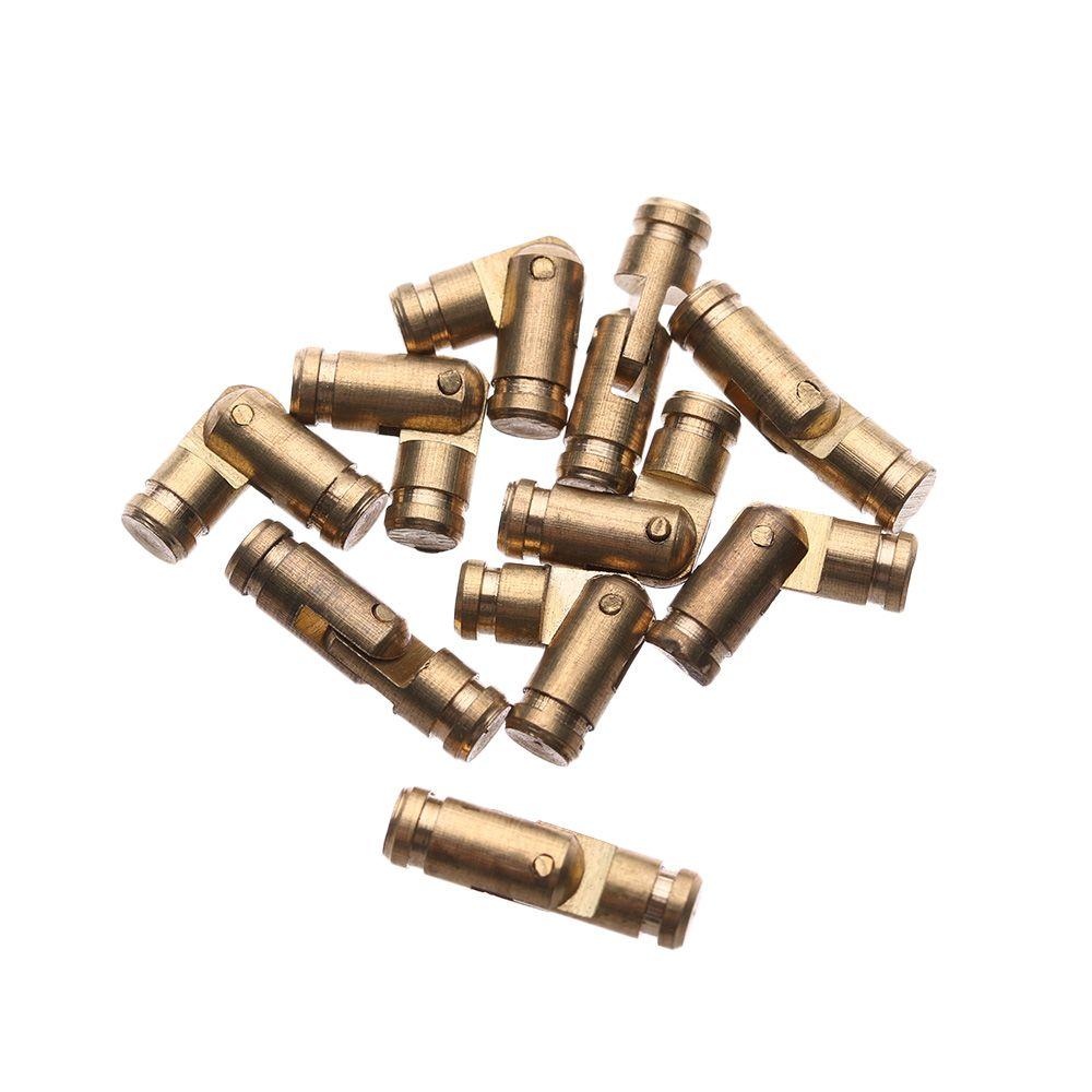 10Pcs Mini Wooden Box Hinge Concealed Cylindrical Wine Wooden Case Hinge Soft Close Folded Jewelry Box Supplies DIY Hardware