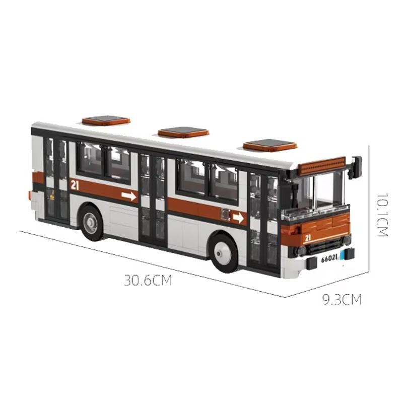 

558PCS Retro City Bus Building Blocks Autumn Parade The Bus Model Bricks Desktop Decoration Diy Toys For Kids Holiday Gifts