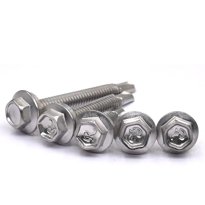 JNL 55366 410 Stainless Steel Hex Head Self-Drilling Screws