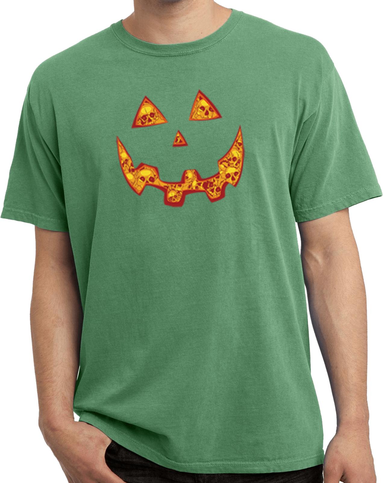 Mens Halloween Jacko O Lantern Skull Pigment Dyed T-Shirt S разноцветный