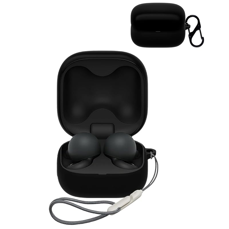 

correspondence For SONY LinkBuds open WF-L910 case cover [RIGFUJUN] Protective cover With carabiner Loss prevention case for earphones Scratch