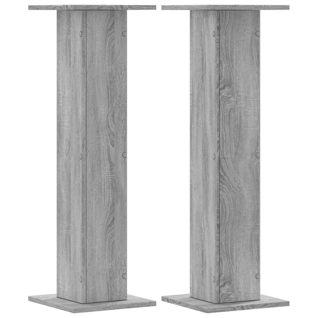 Speaker Stands 2 Pcs Grey Sonoma 30x30x95 Cm Particleboard