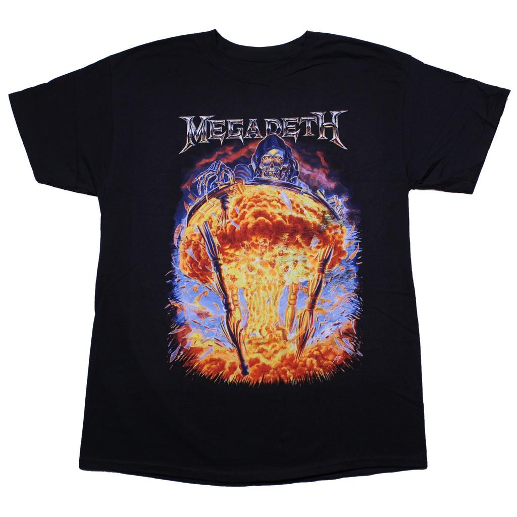 Budokan Megadeth Band TShirt Cotton Graphic Tee Unisex Unisex Summer Streetwear